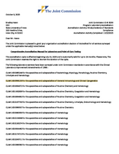 Image of Joint Commission Accreditation Letter 2025-2027